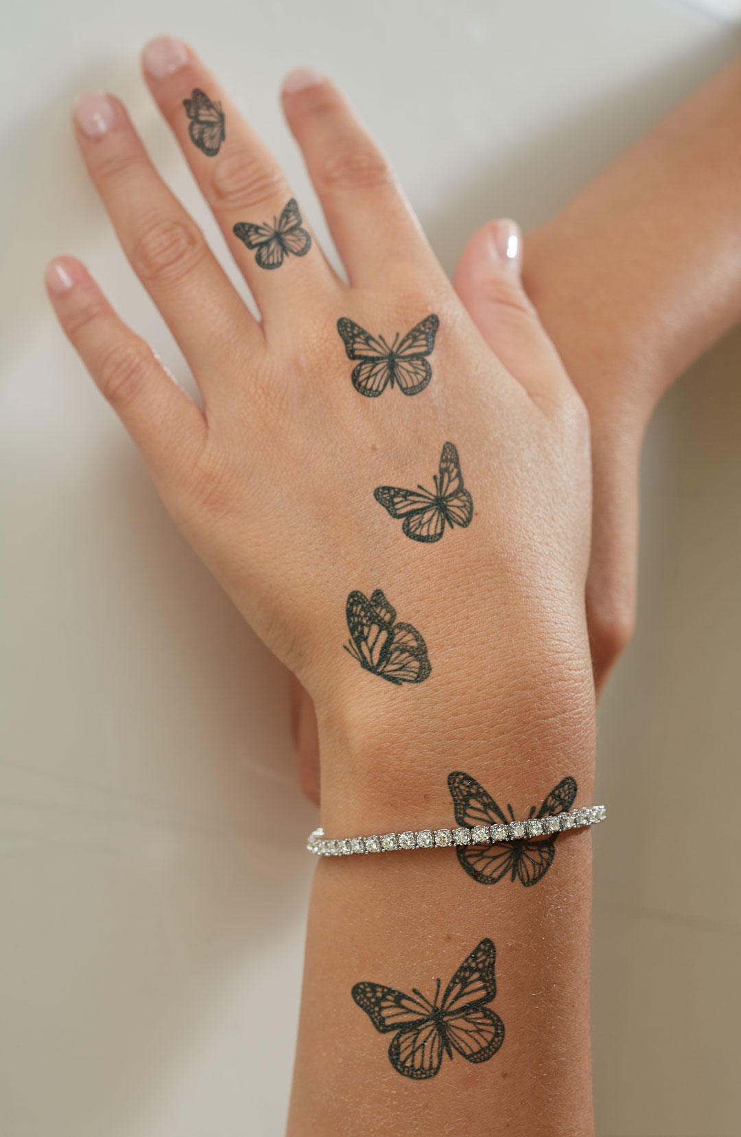 Flying Butterflies x 14 Pack | Semi-Permanent Tattoos - Not a Tattoo