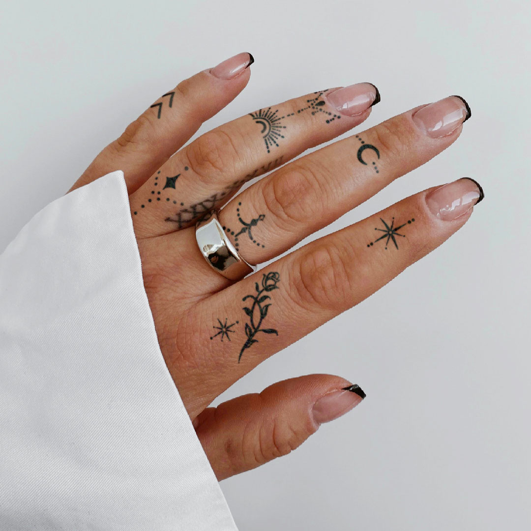 Delicate finger tattoo ideas