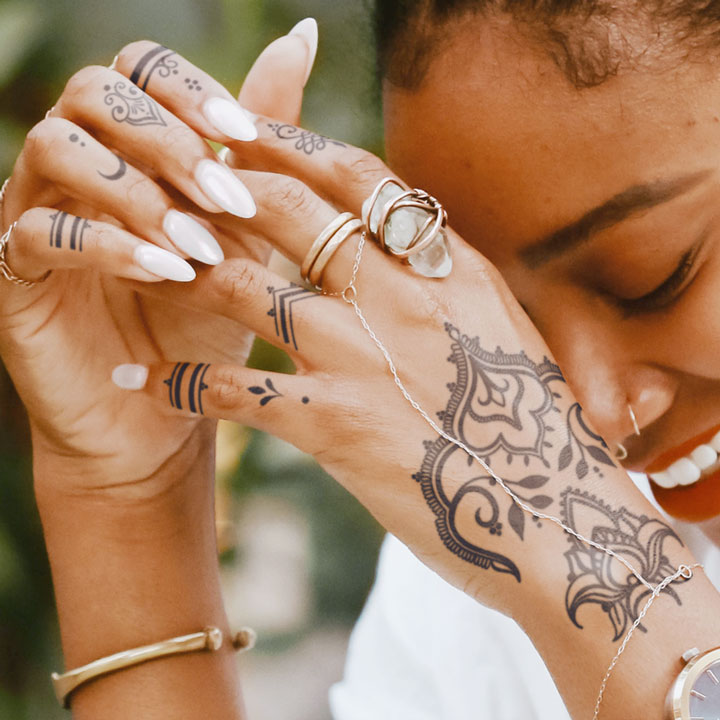Henna Style Tattoo - Not a Tattoo
