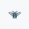 tiny honey bee semi-permanent tattoo, removable halal black jagua henna tattoo