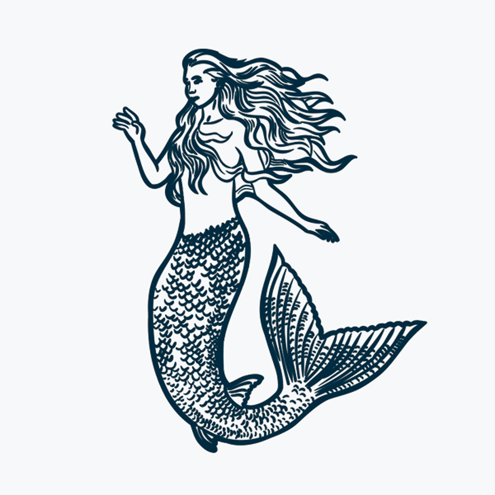 Drawing Clip art - mermaid Tattoo png download - 2400*3394 - Free  Transparent Drawing png Download. - Clip Art Library