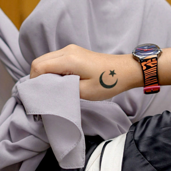 star and moon_muslim_islam_symbol_spirituality_Semi-Permanent Tattoo | Lasts up to 2 weeks | Temporary Tattoo | Christmas Gift Idea | Jagua henna | tatouage temporaire