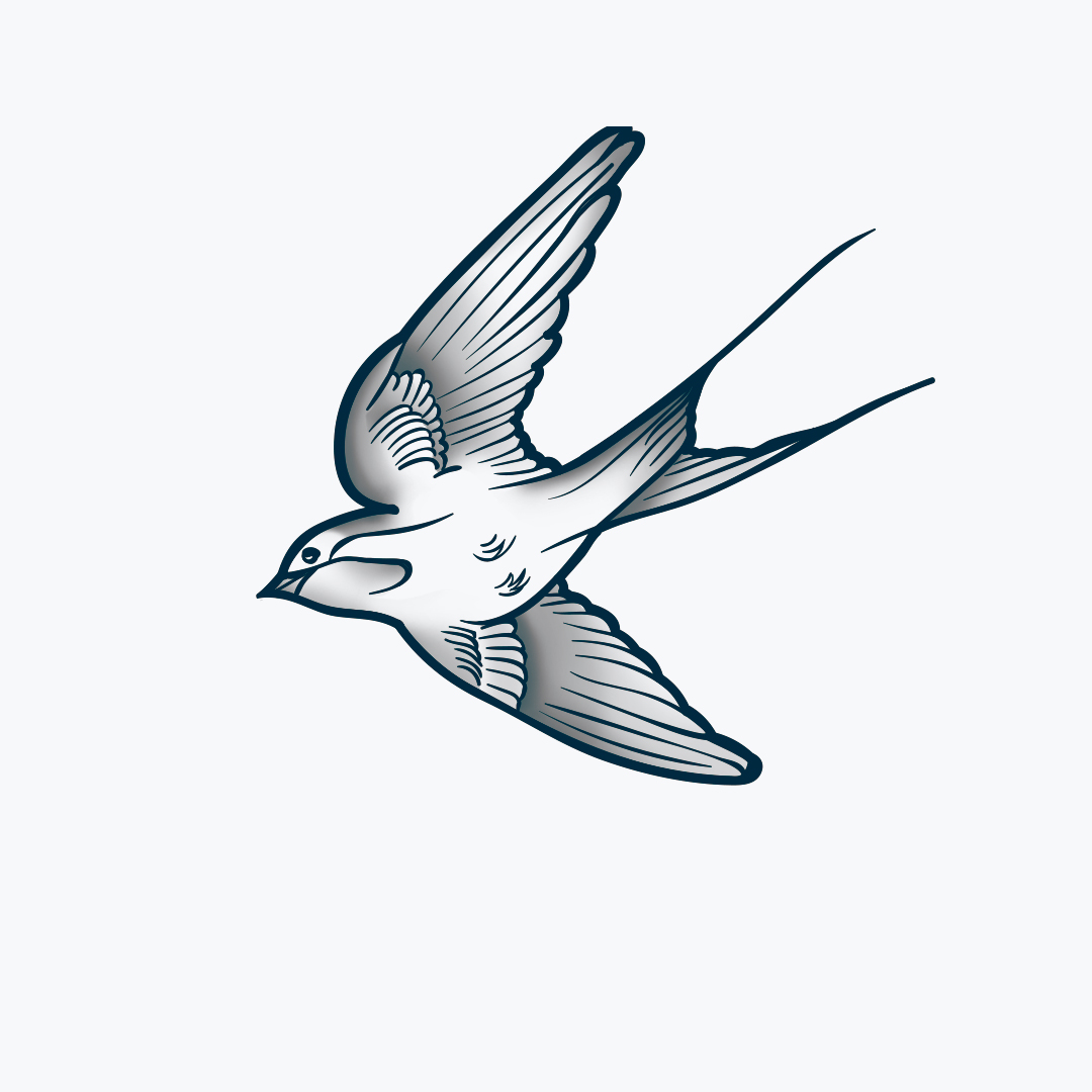 Traditional Swallow | Semi-Permanent Tattoo - Not a Tattoo